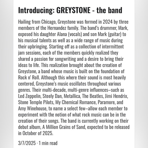 GREYSTONE debut Vinyl album A Million Grains of Sand - Picture 6 of 10